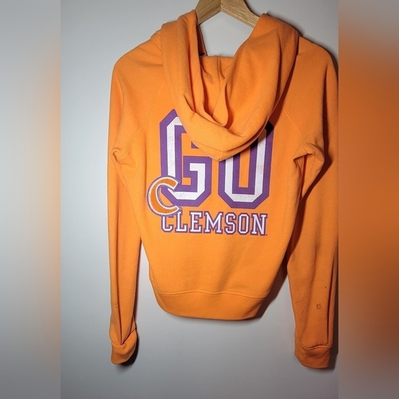 Victoria's Secret Pink Clemson Orange Hoodie RARE - Picture 2 of 3